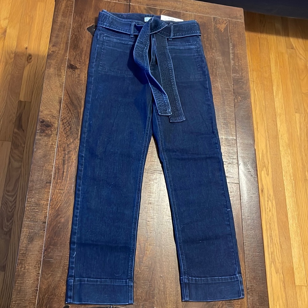 Brand New The Loft Straight Leg Cropped Jeans